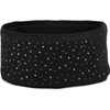 styleBREAKER 04026003 Women's Fine Knit Headband with Rhinestone Studs, Appliqué