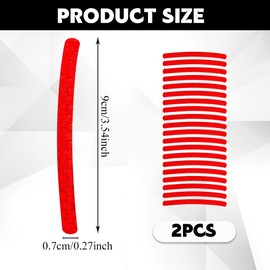 Rebvugr 20PCS Car Wheel Reflective Decorative Strip, Anti-Scratch Reflective Rim Stickers, Car Waterproof Tire Rim Decoration Stripe Decals for Auto Motorcycle Bike (Red)