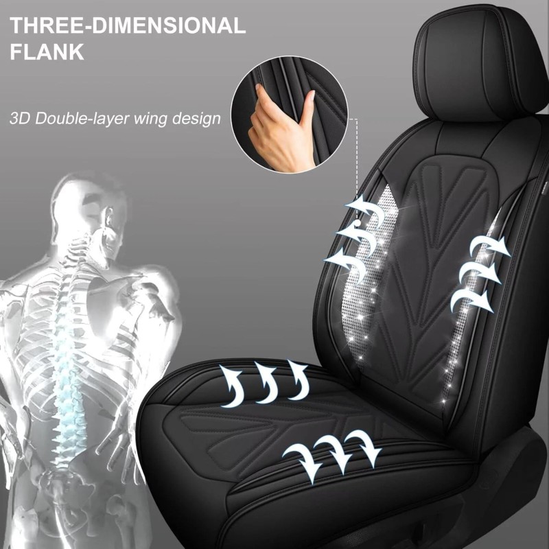 Unbranded Bling Diamond Leather Seat Covers For Honda Accord 2003-2017