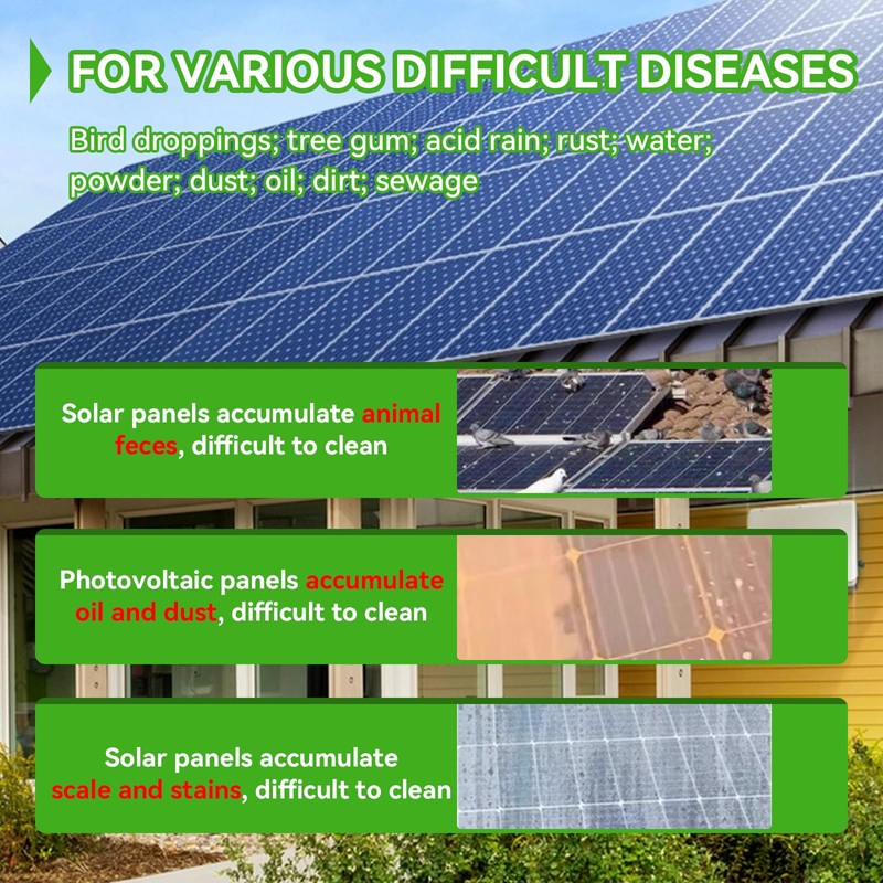 Solar Panel Cleaner, Ultra Concentrated Solar Panel Cleaning Solution |