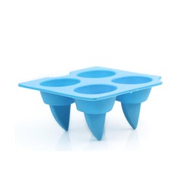 DOITOOL 1pc Shark Fin Ice Grid Ice Mold Creative Novel Ice Making Mold for Home (Blue)