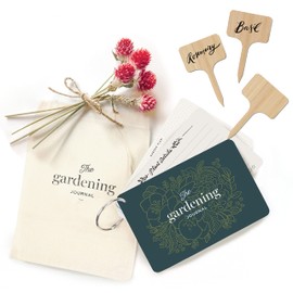 Inklings Gardening Planner Journal O-Ring Plant Record Cards Garden Diagram & Wood Markers