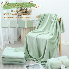24 Pack Sage Green Wedding Flannel Throw Blankets Bulk 50 x 60 Inch with to Have to Hold Card and Rope Fleece Throw Blanket for Wedding Gifts Bed Couch Sofa Season Soft Lightweight(Sage Green)