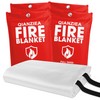 QIANZIEA Fire Blanket,4 Pack,40"x40" Fire Blankets Emergency for Home and