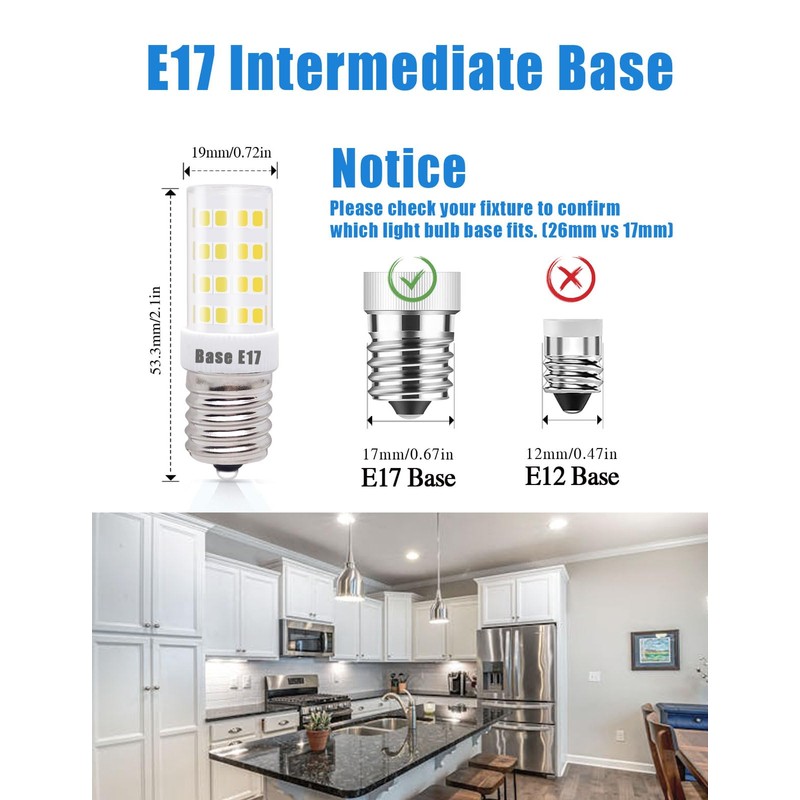 wossluck for Frigidaire Light Bulb Replacement KEI D28X KEL 2816X