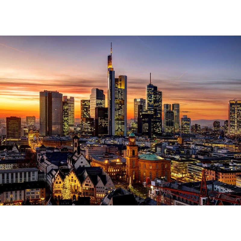 Lais Puzzle Frankfurt am Main at Night 1000 Pieces