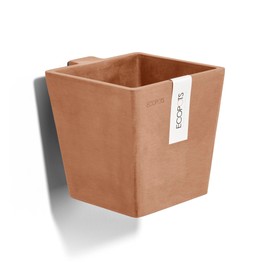Ecopots Manhattan Small Rectangle Wall Planter - 5.9 in x 6.9 in x 5.9 in