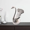 Swan Base Holder with 6pcs Elegant Ice Cream Spoons Teaspoons