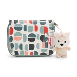 Vanja Polar Fox Pendant Purse 12 x 10 x 2 cm Blue - Wallet Girls Purse Coin Zip Bag for Girls and Teenagers Fans Gift