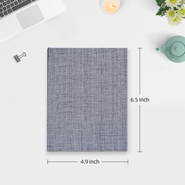 Mublalbum Small 2 Pack Linen Cover Mini Brag Book Photo Album Each Small Album Holds 52 Vertical 4x6 Photos for Artwork Postcards or Picture Storage (Gray)