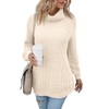 Women's Turtleneck Sweaters Oversized Lightweight Long Sleeve Pullover Loose Chunky