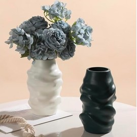 Generic Nordic Creative vase Decoration, handicrafts, vases, Dry and Wet Flower Decorations, imitating Ceramic Plastic vases (Rose Pink)