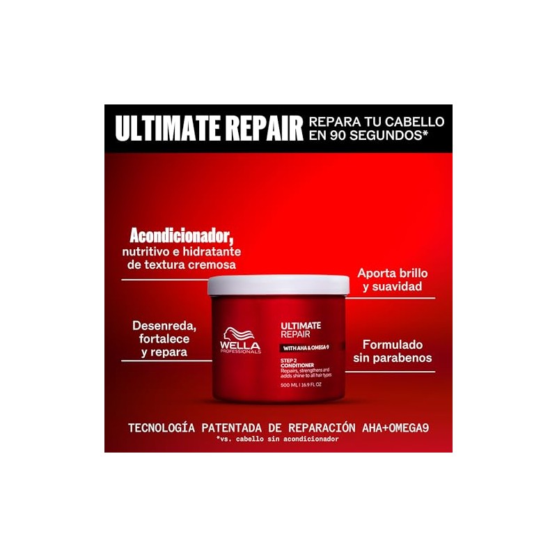Wella Professional Ultimate Repair Acondicionador Reparador Daño 500ml