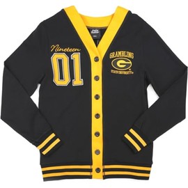 Big Boy Grambling State Tigers S10 Womens Cardigan [Black - 2XL] - ID#42709