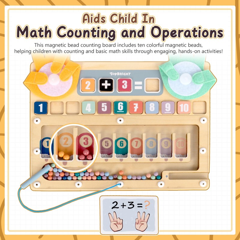 TOP BRIGHT Montessori Learning Toys for 3 4 5 +