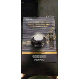 Farm Stay Black  Snail & Peptide 9 Perfect Cream Mask 10-pack New Hydrating Mask