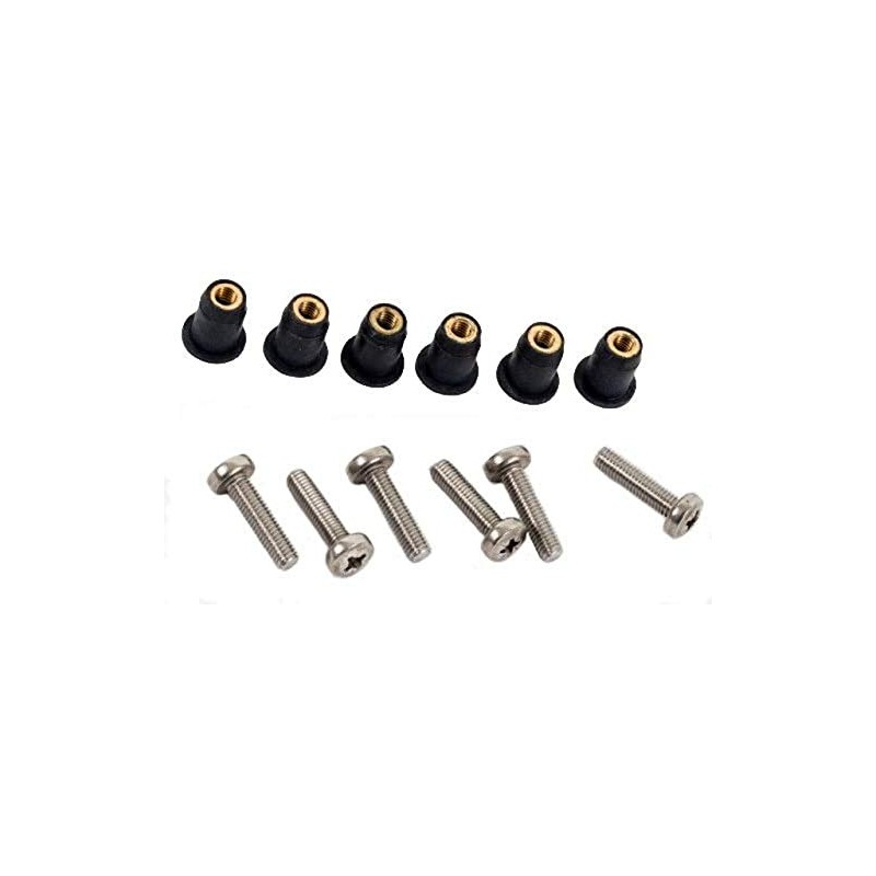 M5 Neoprene Well Nut M5 with 20mm Marine Grade A4