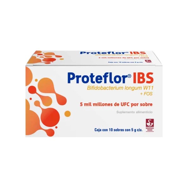Proteflor Ibs Bifidobacterium Longum Suplemento Alimenticio Con 10 Sobres