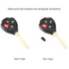 4 Buttons Car Remote Control Key Replacement Black Fits for