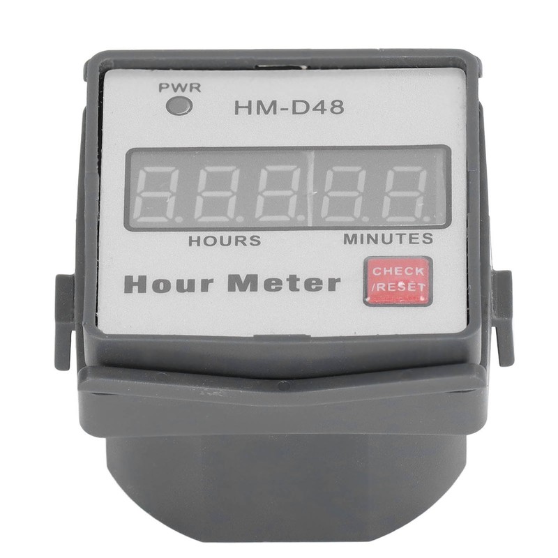 Hour Meter Digital Display Timer ABS Gauge 0‑999.99 Hours Timing