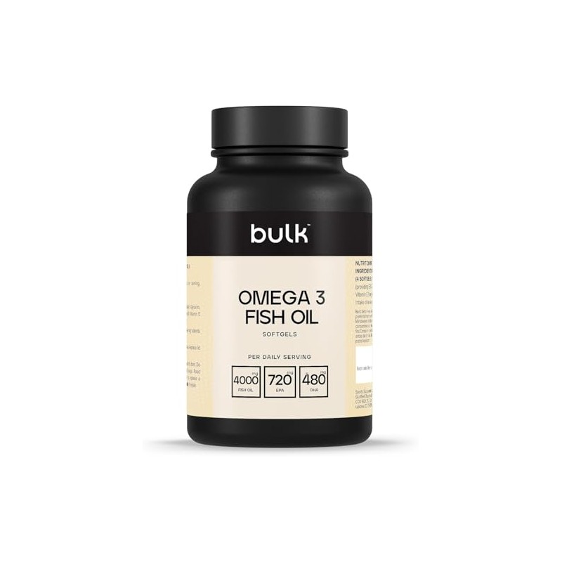 Bulk Omega 3 Fish Oil Softgels, 1000 mg, Pack of