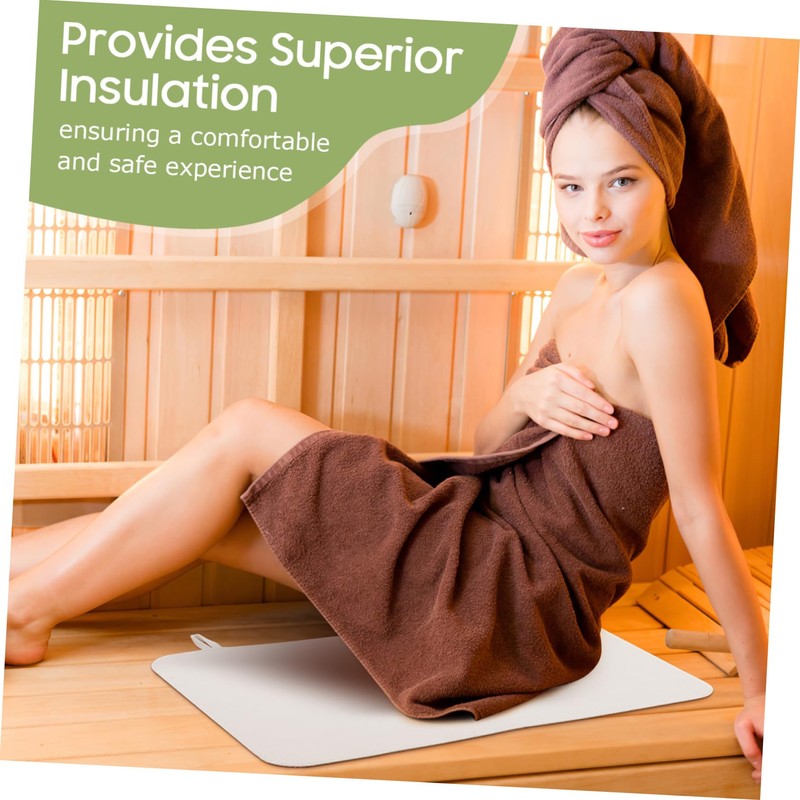 SAFIGLE 2pcs Thickened Sauna Mat Steam Accessories Heat Insulation Pad