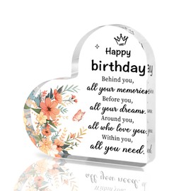 Birthday Gifts For Women Friend Gifts Acylic Signs Cadeau Femme Cadeau Anniversaire Decoration Anniversaire 50th Birthday Decorations 40th BirthdayGifts For Women Sister Daughter Bestie Mom Grandma Colleague Teacher Nurse