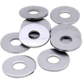 TERF® M10 X 30mm X 2.5mm Form G Washer M10 (10mm) ID X 30mm OD X 2.5mm Thickness Stainless Steel A2 (304) Heavy Duty Penny Mudguard Repair Timber Flat Washers - Pack of 10