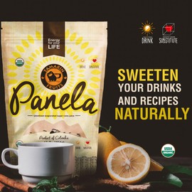 Panela - Unrefined Evaporated Sugar Cane, 1 pound (2 bags)