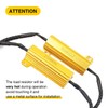 gopupu 2Pcs 3157 4157 T25 Load Resistor Fix Hyper Flash,