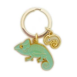 World Shoji 151058 Key Chain Animal Key Ring Eboshi Chameleon
