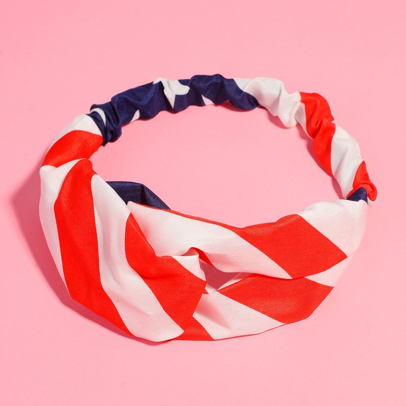 Lux Accessories Large Print Patriotic July 4th Independence Day Head
