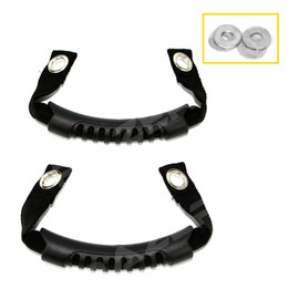 Razer Auto Black Windshield Pillar Rear Side Grab Handle - Pair for 07-17 Jeep JK Wrangler Rubicon