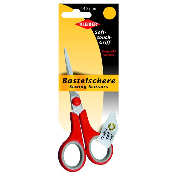 Kleiber 140 mm Stainless Steel Soft Grip Sewing Scissors with