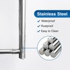 Paper Towel Holder - Self-Adhesive or Drilling, Brushed Nickel, Wall
