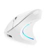 2.4G BT Dual-mode Wireless Vertical Mouse Rechargeable Mouse RGB streamer