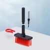 Keyboard Cleaning Brush, 1 Count Detachable Mini Multifunctional Crevice Cleaning Brush, Household Items Cleaner, Dust Remover Kit for Desk Cleaning:_Red And Black_1pc