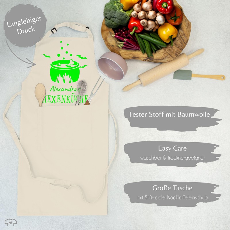 Geschenk mit Namen personalisiert by Shirtracer - Apron - Cooking