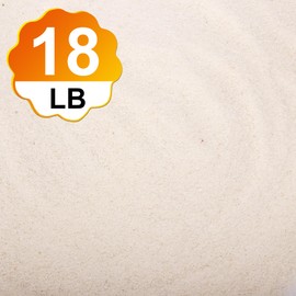 18 Pounds Aquarium White Sand Natural Decorative Sand,Coarse Sand Stone,Coarse Silica Sand,use in Aquariums,Crafts,Decor,Vase Filler,Succulent Rocks