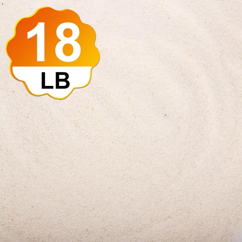 18 Pounds Aquarium White Sand Natural Decorative Sand,Coarse Sand Stone,Coarse