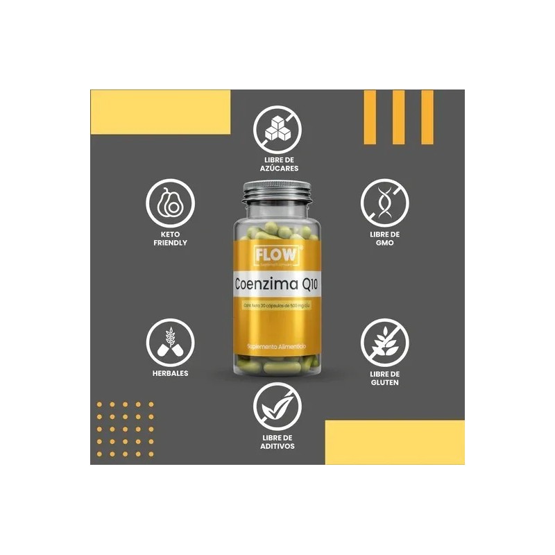 Coenzima Q10 30 Cápsulas Flow | Golden Berry Vitamina B6