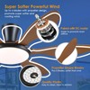 Ceiling Fans with Lights, 51 inch Modern Low Profile Ceiling
