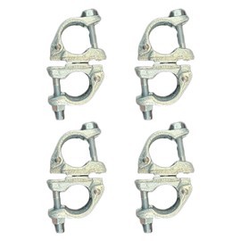 Fudatong Swivel Scaffolding Clamps British Type For 1-3/4" to 1-9/10" OD tube, at any angles, 4 Pack