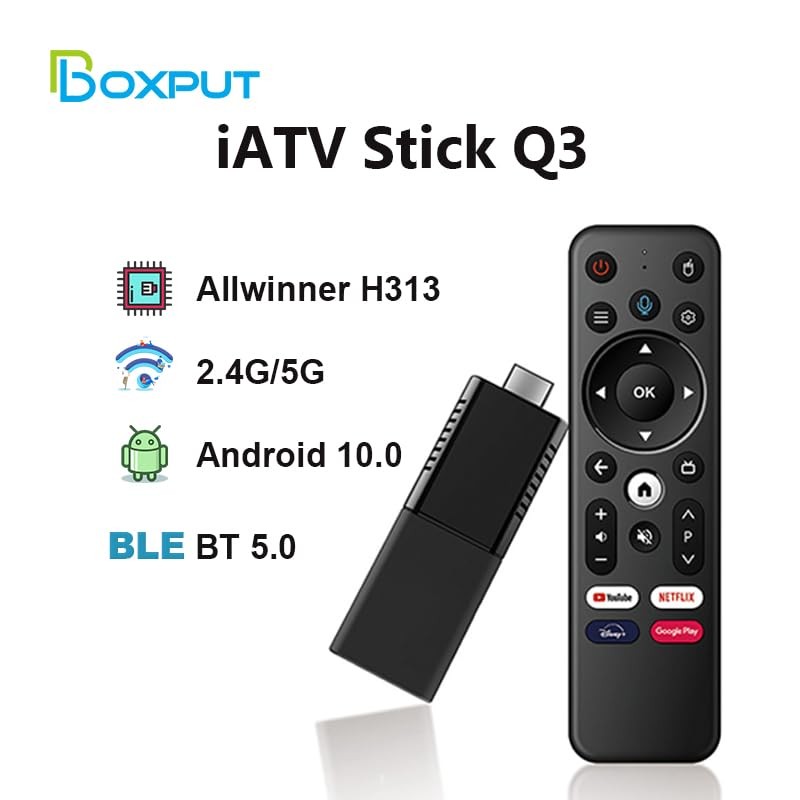 BOXPUT Q3TV stick, Android 10 system H313 chip TV stick,