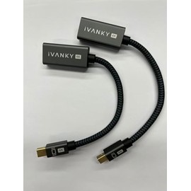 IVANKY 4K@60Hz Mini DisplayPort to HDMI Adapter 2Pack, Thunderbolt 1&2 to HDMI Adapter, Mini DP to HDMI Adapter for MacBook Air/Pro, Surface Pro/Dock/Book, Monitor, Projector-Grey,2pack