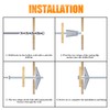 HELIFOUNER 24 Pieces Toggle Bolt and Wing Nut for Hanging