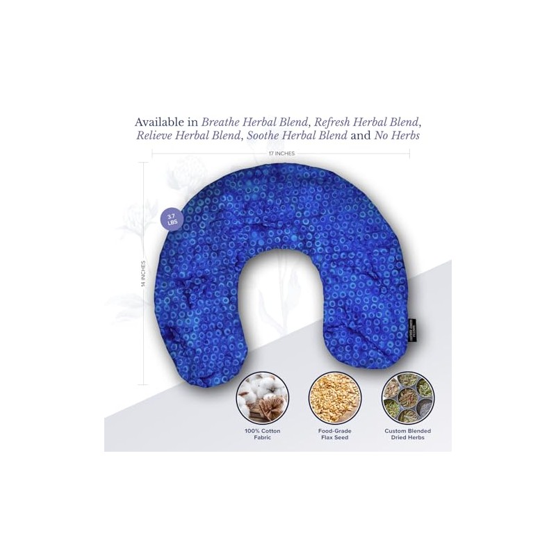 Mother Earth Pillows Large Triggerpoint Flax Pillow for Neck and