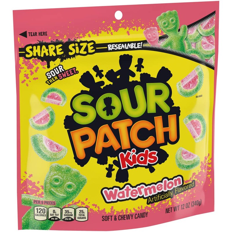 SOUR PATCH KIDS Watermelon Flavored Candy, 12 - 12 oz