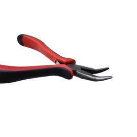 MAQNSCO Hair Extensions Plier for Micro Link and Ring, Feather Extension, Beads Opener & Removal Tool Red