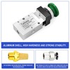 TAILONZ PNEUMATIC Green 1/4”NPT Manual Control type Mushroom Push Button